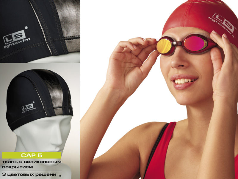 Очки и шапочки для бассейна оптом более 100 моделей