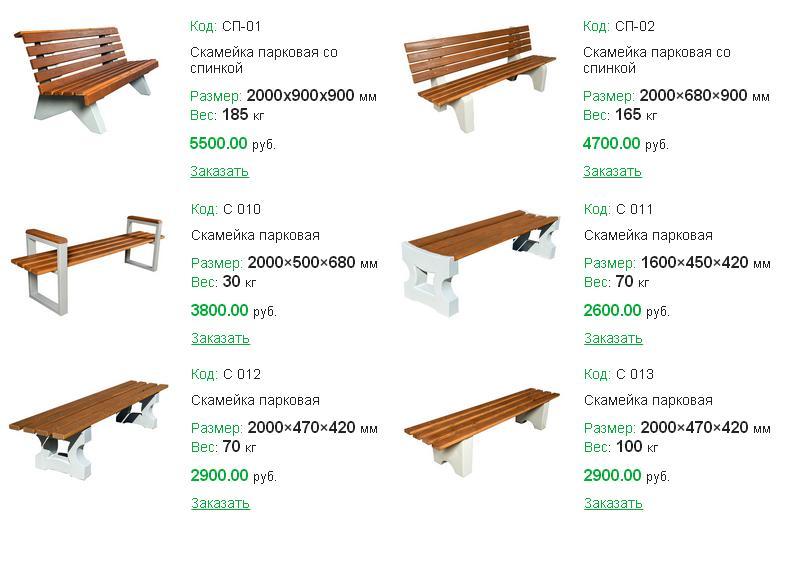 Скамья парковая размеры 2000х1030х800 мм фото