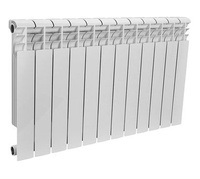 Радиатор биметаллический ROMMER Profi BM500 (80-150) 12 секций(RAL9016)