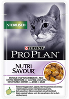 Корм для стерилизованных кошек Purina Pro Plan NUTRISAVOUR индейка, 85 гр