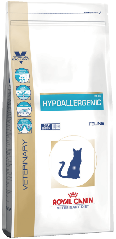 Сухой корм 500 гр RC Hypoallergenic DR25 для кошек при пищевой аллергии ...