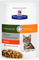 Корм влажный Hill's Prescription Diet Metabolic + Urinary Feline Курица