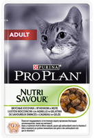 Влажный корм Purina ProPlan NUTRISAVOUR Adult для взрослых кошек с ягненком