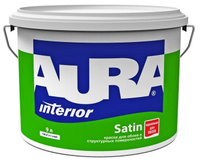 Краска водно-дисперсионная для обоев Aura Interior Satin 9л база TR
