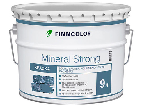 Краска водно-дисперсионная фасадная Finncolor Mineral Strong 9л база А