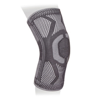 Бандаж на коленный сустав эластичный с силиконовым кольцом KS-E03