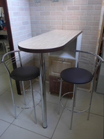 Барная стойка "Тростник" р-р 130х45 см., напольный шкаф, стулья "Маркус"