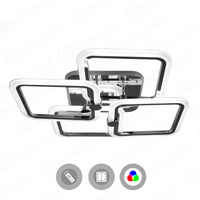 Люстра светодиодная 4Q-560/120-RC-CHROME/OPAL-220-IP20 ESTARES LIKE RGB 100