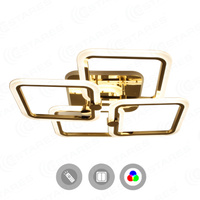 Люстра светодиодная 4Q-560/120-RC-GOLD/OPAL-220-IP20 ESTARES LIKE RGB 100W