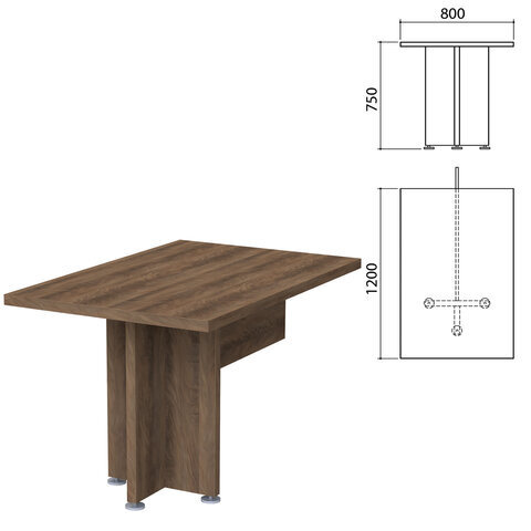 Стол приставной Приоритет 800х1200х750 мм лагос Комплект