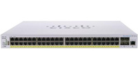 CBS350 48x10/100/1000 PoE+ ports 370W power budget, 4x 1Gb SFP uplink, 1xFan, Mounting Kit, CBS350-48P-4G Cisco
