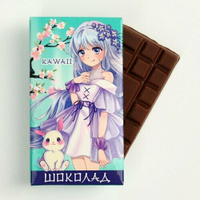 Шоколад молочный «Девушка аниме», 27 г. Фабрика Счастья