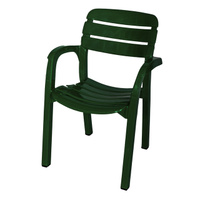 Кресло Далгория 600х440х830мм темно-зеленый пластик