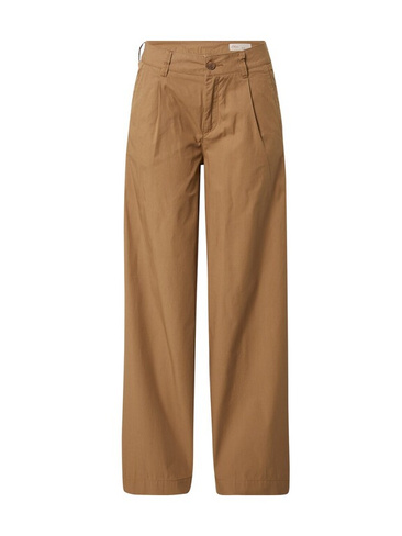 Широкие брюки со складками спереди S.Oliver, коричневый