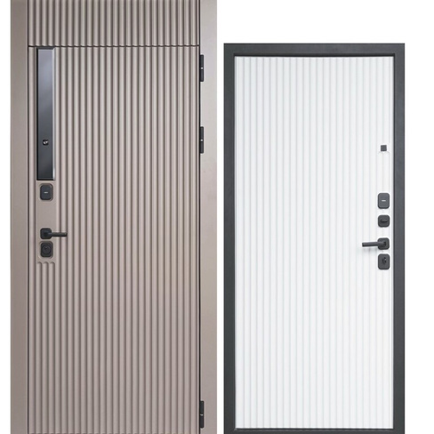 Входная дверь металлическая Стелс с фрамугой