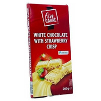 Белый шоколад Fin Carre с клубникой, 200гр (из Финляндии)