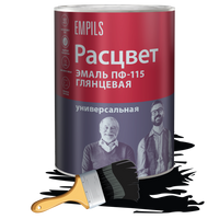 Эмаль ПФ-115 Расцвет 0.9 кг черная