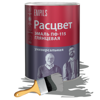 Эмаль ПФ-115 Расцвет 0.9 кг серая