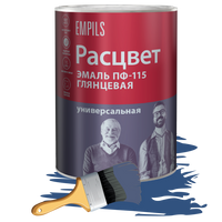 Эмаль ПФ-115 Расцвет 0.9 кг синяя