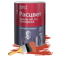 Эмаль ПФ-115 Расцвет 0.9 кг красная