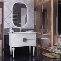 Мебель для ванной Опадирис Ибица 90 см напольная белый/хром