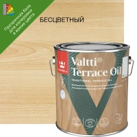 Масло для террас и садовой мебели Tikkurila Valtti Terrace Oil База ЕС бесцветное 2.7 л TIKKURILA None