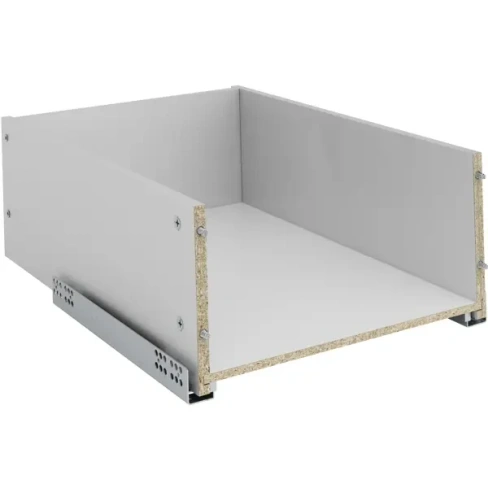 Выдвижной ящик для шкафа с мягким закрыванием 35.2x51.1x17.7 см ЛДСП цвет серый DELINIA ID None