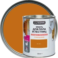 Эмаль для пола и лестниц алкидно-уретановая Luxens глянцевая цвет дуб 1.9 кг LUXENS None