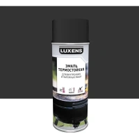 Эмаль аэрозольная термостойкая Luxens матовая цвет черный 520 мл LUXENS Нет