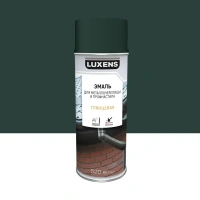 Эмаль аэрозольная для металлочерепицы и водостоков Luxens глянцевая цвет зеленый 520 мл LUXENS Нет