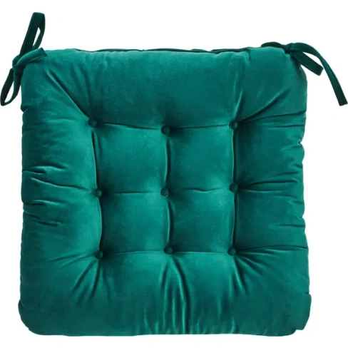 Подушка на сиденье Linen Way «Exotic 1» 40x36 см цвет зеленый LINEN WAY Бархат Нео-классика Сидушка