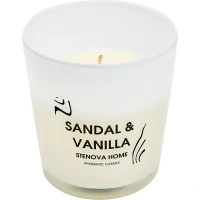Свеча ароматизированная Sandal&Vanilla коричневая 8.5 см STENOVA HOME 812106
