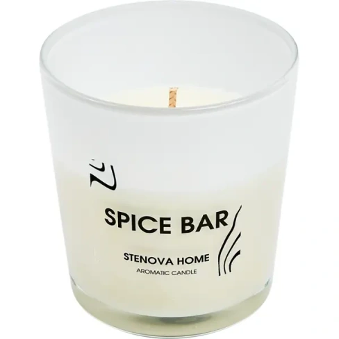 Свеча ароматизированная Spice Bar оранжевая 8.5 см STENOVA HOME 812107