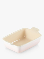 Керамическая глубокая прямоугольная форма для запекания Le Creuset, розовая ракушка, 19 см