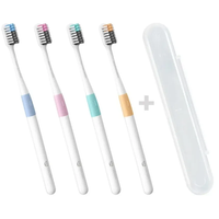 Набор зубных щеток Dr. Bei Bass Method Toothbrush Multicolor (4 шт.) DR.BEI