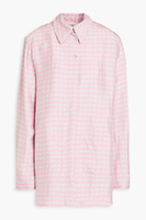 Жаккардовая рубашка Passio в мелкую клетку JACQUEMUS, розовый