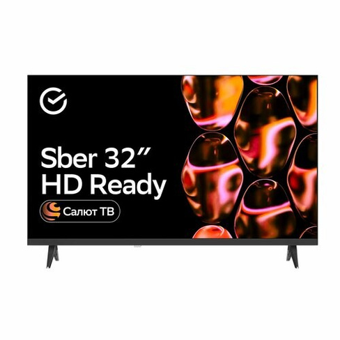 Умный телевизор Sber SDX-32H2124 (черный, безрамочный) SBER