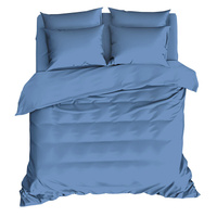 Комплект постельного белья 1,5-спальный полисатин Melissa Capresa stream с простыней 150х215 см