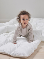 Альтернативное пуховое пуховое одеяло Bedfolk для малышей, 4 шт., белое, Ш 120 x Д 140 см
