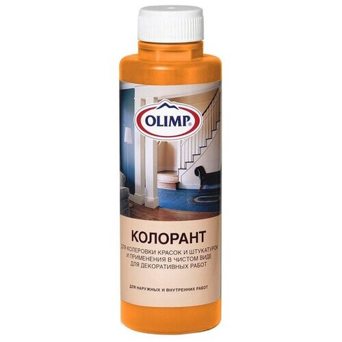 Колеровочная паста OLIMP Колорант, 108 оранжевый, 0.5 л