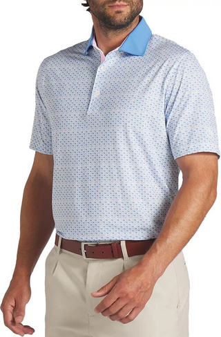 Мужская рубашка-поло для гольфа со льдом Puma X Arnold Palmer MATTR, голубой