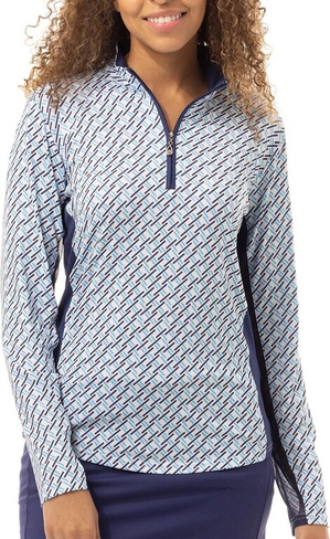 Женская охлаждающая рубашка для гольфа SanSoleil с длинными рукавами