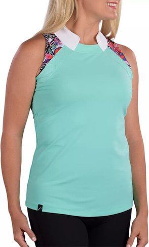 Женская рубашка-поло для гольфа без рукавов SwingDish Kora, мятный