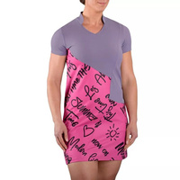 Женское платье для гольфа SwingDish Rhen с короткими рукавами, розовый