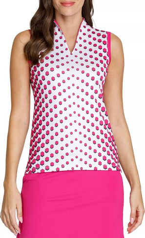 Женская рубашка-поло для гольфа без рукавов с v-образным вырезом Tail