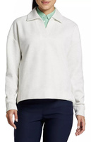 Женская флисовая рубашка-поло для гольфа Walter Hagen Johnny Collar, белый