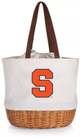 Picnic Time Syracuse Оранжевая сумка-корзина из парусины и вербы