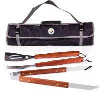 Сумка для барбекю и набор для гриля из трех предметов Picnic Time Pittsburgh Steelers
