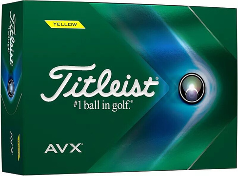 Мячи для гольфа AVX 2022 года Titleist, желтый