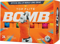Мячи для гольфа Top Flite 2020 BOMB Color Blast — 24 шт., мультиколор